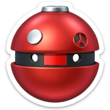 Bomb button sticker