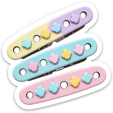 Kawaii decora hair clips sticker