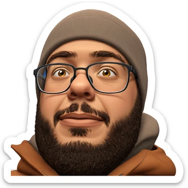 realistic portrait of a man sticker