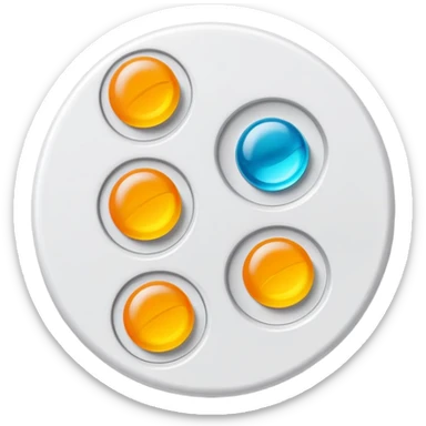 Blister pack birth control one color sticker