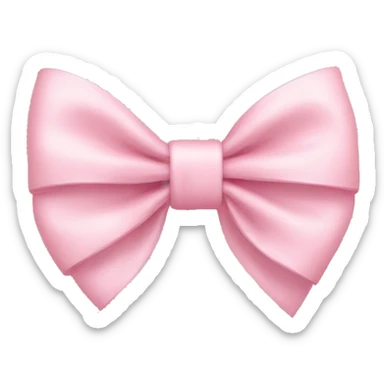 Light pink bow sticker