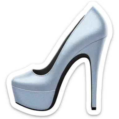 10 inch platform high heels. sticker