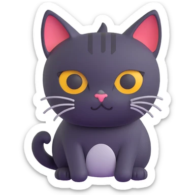sad cat sticker
