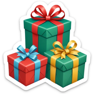 Christmas presents sticker