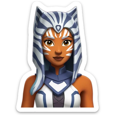 Ahsoka on a my little pony sticker