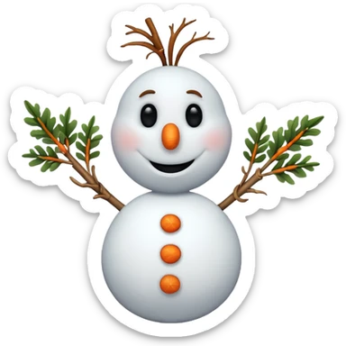 Olaf from the Frozen movie sticker