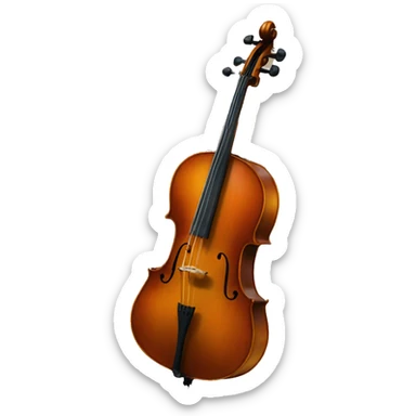 A big Cello in orchestra when see all of the cello. sticker