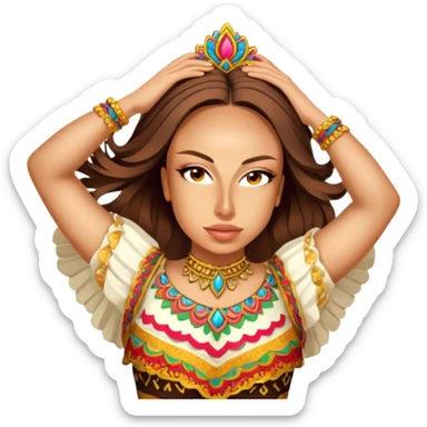 Folkloric Dancer sticker