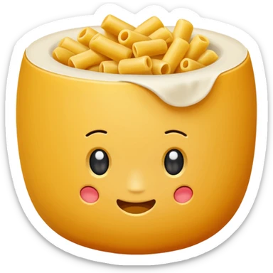 one piece of elbow macaroni sticker