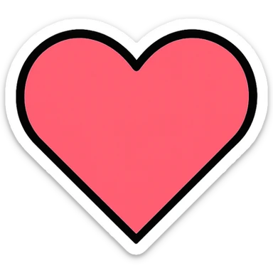 heart in color EA9197 sticker