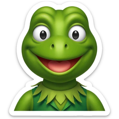 Kermit the frog sticker