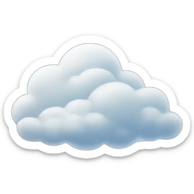 Clouds sticker