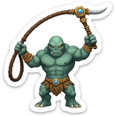 earth elemental long whip sticker