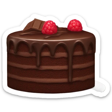 Sweet chocolate cake sticker
