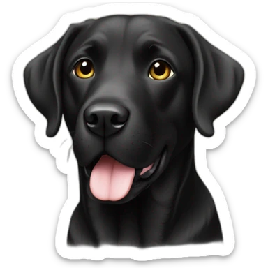 Labrador Retriever black sticker