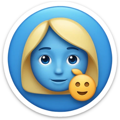 Add a social media "add story" symbol. A profile photo with a plus next to it sticker