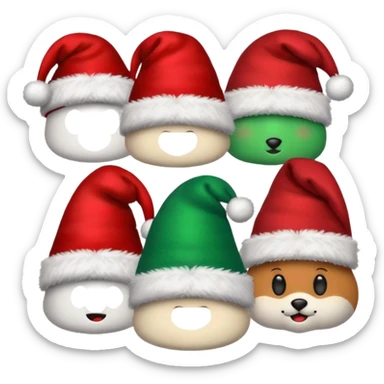 christmas hats sticker
