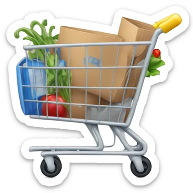 shopping cart sticker