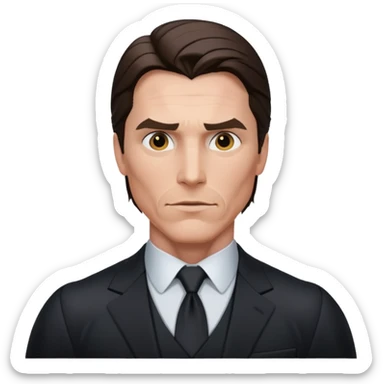 christian bale batman sticker