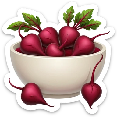 white bowl containing only whole beets sticker
