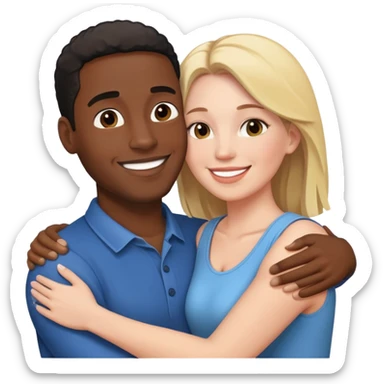 black boyfriend white girlfriend sticker
