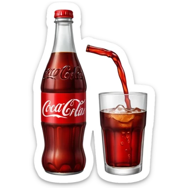 Coke bottle sticker