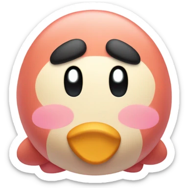 Waddle Dee Kirby character  sticker