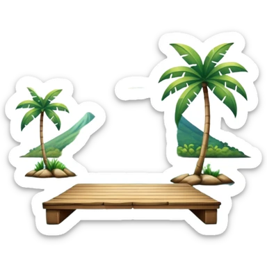 lagoon with dock sticker