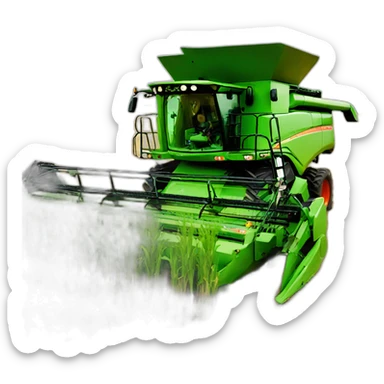 Combine harvester sticker