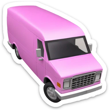 Tall Barbie wide-fender Papercraft long step-van  sticker