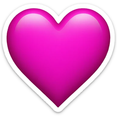 Magenta heart  sticker