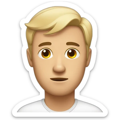 sleep deprived man sticker