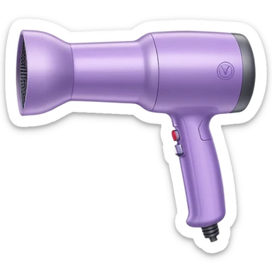 Dyson hair dryer in pastel lilac sticker