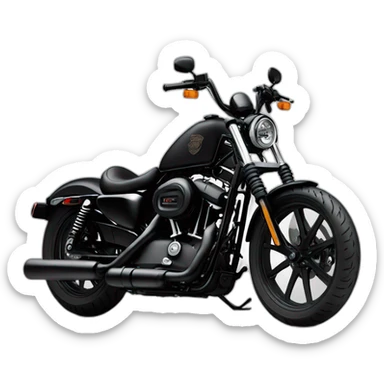 Harley Davidson iron 883 black sticker