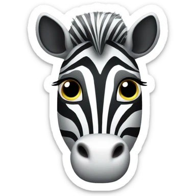 Disco zebra sticker