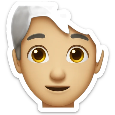 wipe away a tear from a face emoji sticker