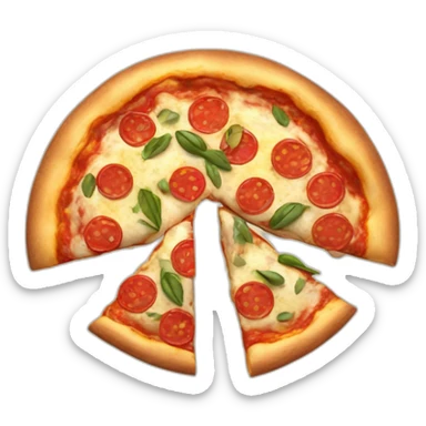 pizza with a pile of seeds on it sticker