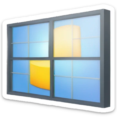 Windows95 logo sticker