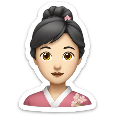 japanese woman sticker
