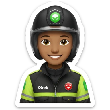 ojek online driver sticker