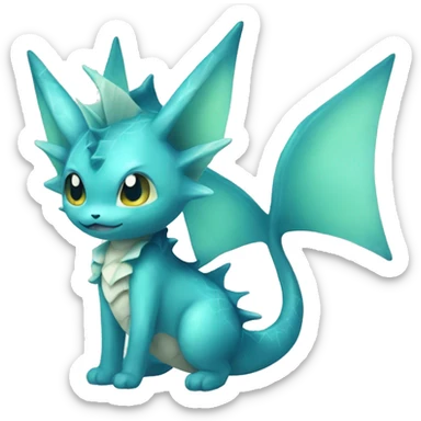Vaporeon full body sticker