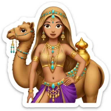 belydancer camel sticker