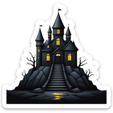 Dark Gloomy beautiful edgy aesthetic full scenic SCENERY sticker