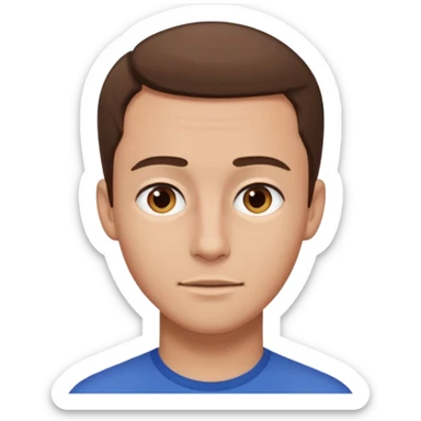 Take away the wrinkles on his forehead he's only 25 years old sticker