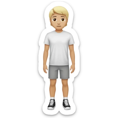 hombre cuerpo casi completo rubio sticker