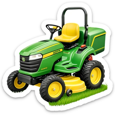 John Deer riding lawnmower  sticker