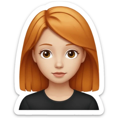 Make one girl with blonde hair and a second girl with ginger hair and one with brown hair  sticker