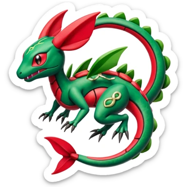 Meloetta-Guilmon-Rayquaza-Pokémon-Fakémon-creature sticker