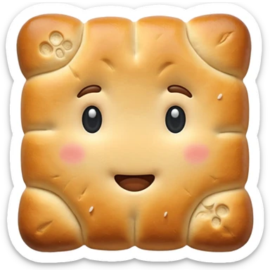 Korean Salt bread 3d aesthetic sticker