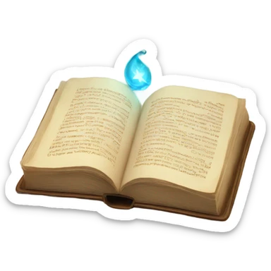 magic book  sticker